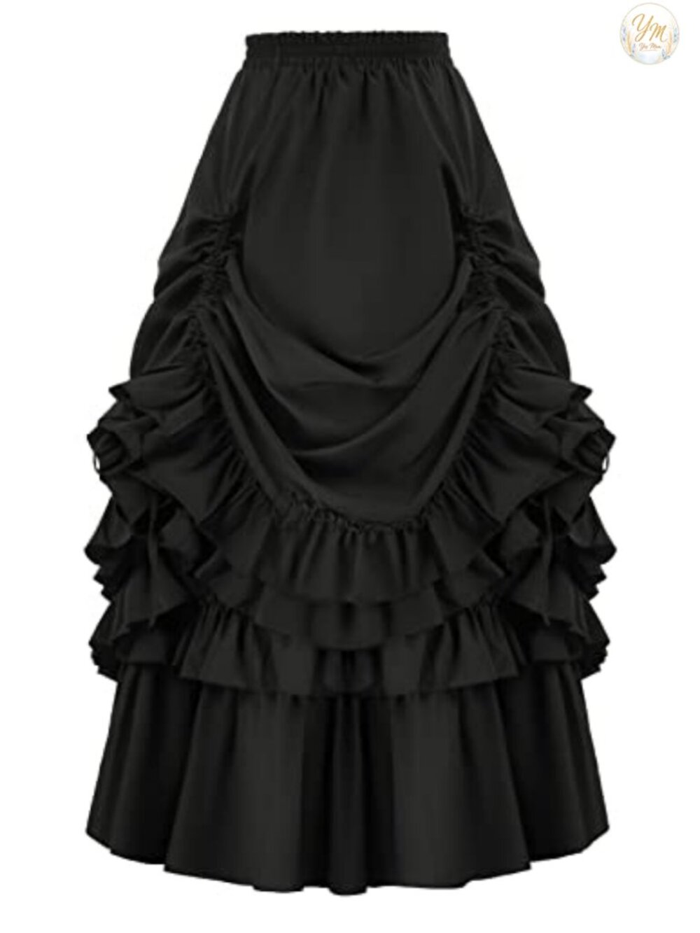 Victorian Gothic Steampunk Ruffle Full Skirt Cosplay Costume